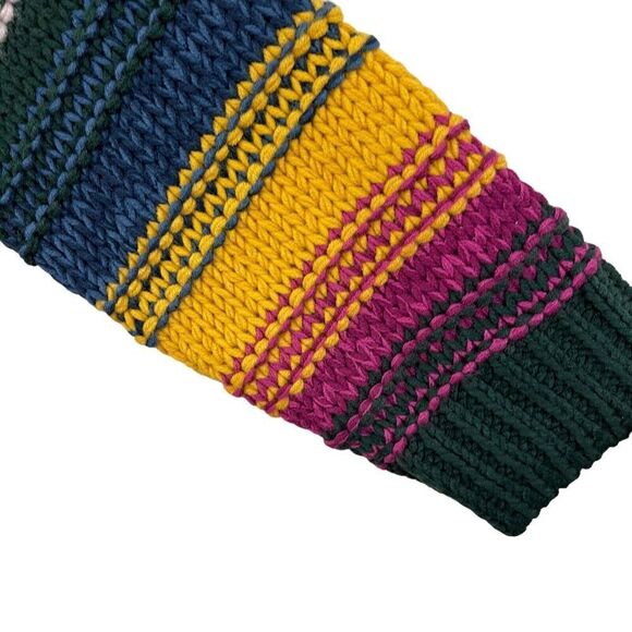 Sundance Small Color Vibes Sweater Rainbow Pullover Mock Neck Textured Womens - Picture 10 of 11